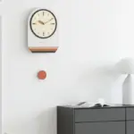 Nordic Modern Pendulum Wall Clock for Study Room