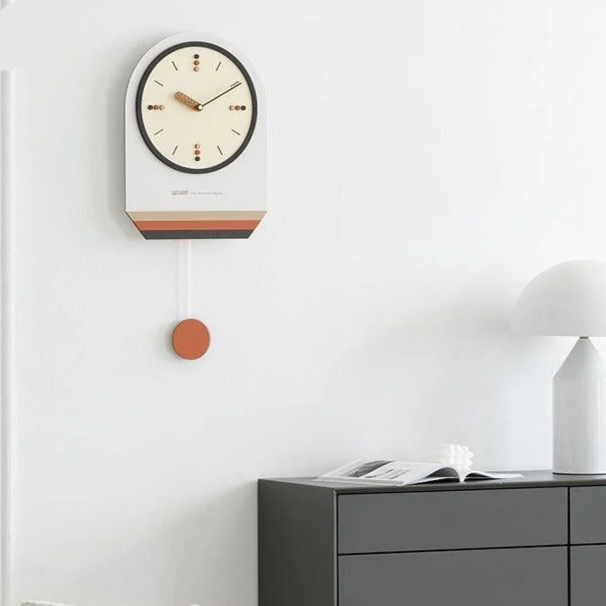 Nordic Modern Pendulum Wall Clock for Study Room -