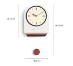 Nordic Modern Pendulum Wall Clock for Study Room
