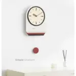 Nordic Modern Pendulum Wall Clock for Study Room