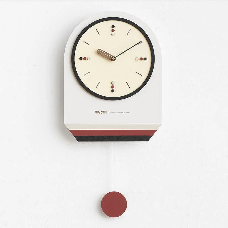 Nordic Modern Pendulum Wall Clock for Study Room -