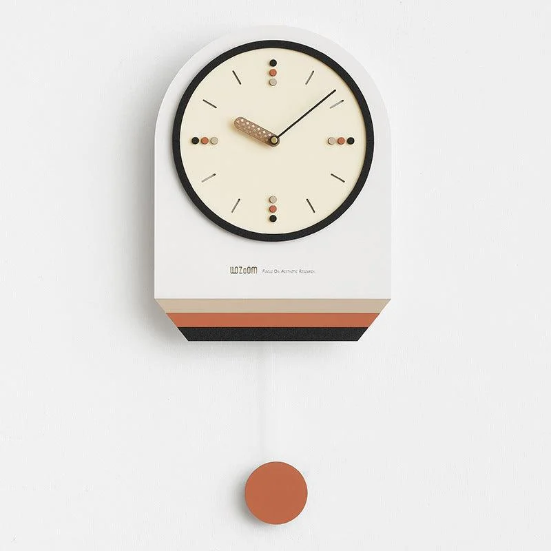 Nordic Modern Pendulum Wall Clock for Study Room -