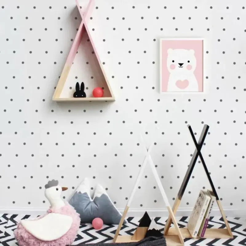 Nordic Nursery Wooden Teepee Shelf