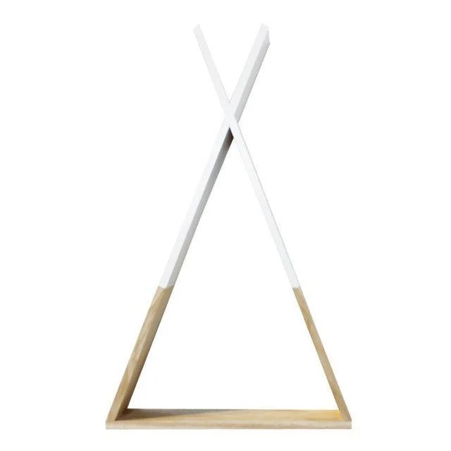 Nordic Nursery Wooden Teepee Shelf -