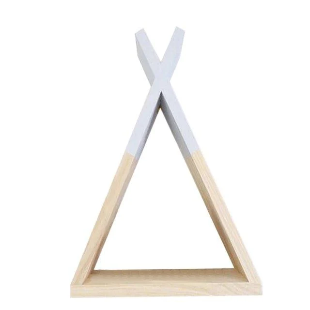 Nordic Nursery Wooden Teepee Shelf -