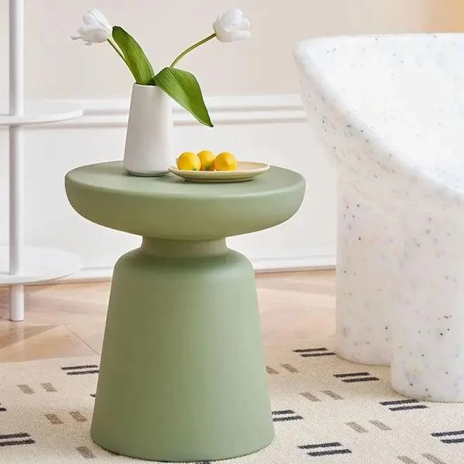 Nordic Pastel Modern Round Side Table -