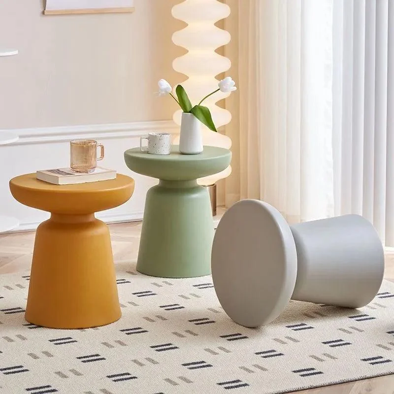 Nordic Pastel Modern Round Side Table -