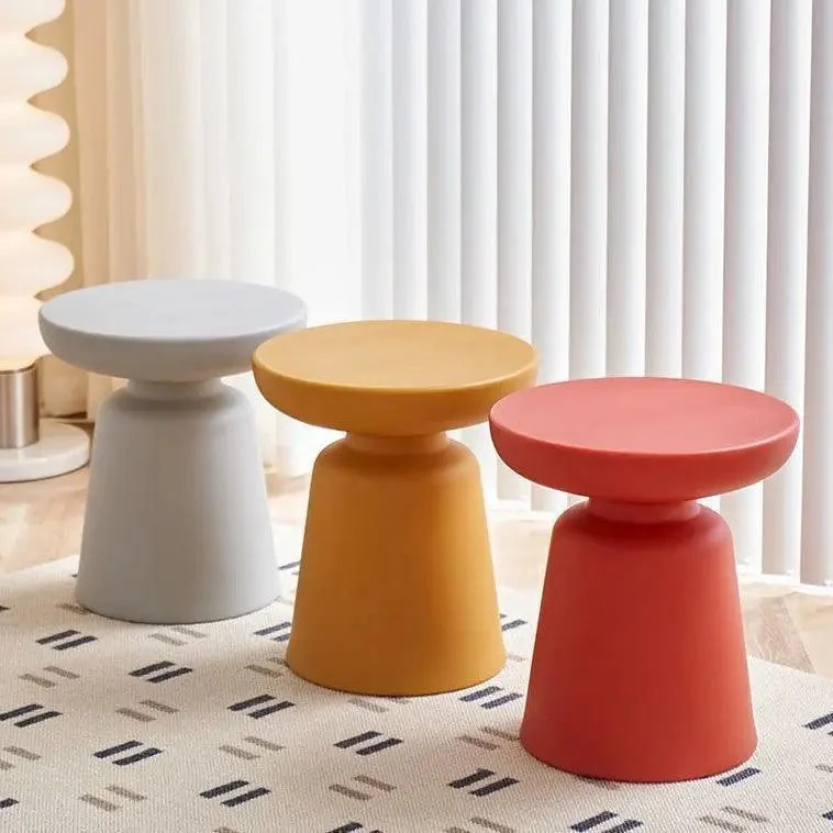 Nordic Pastel Modern Round Side Table -