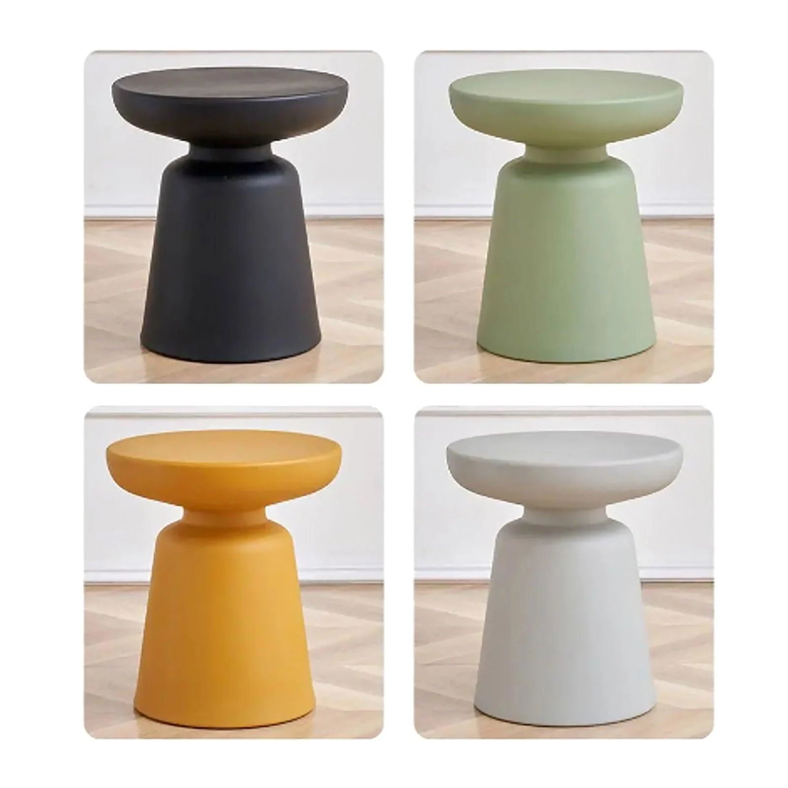 Nordic Pastel Modern Round Side Table -