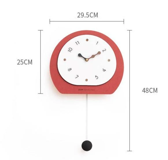 Nordic Pendulum Wall Décor Clock for Living Room -