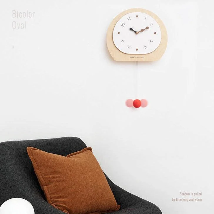 Nordic Pendulum Wall Décor Clock for Living Room -