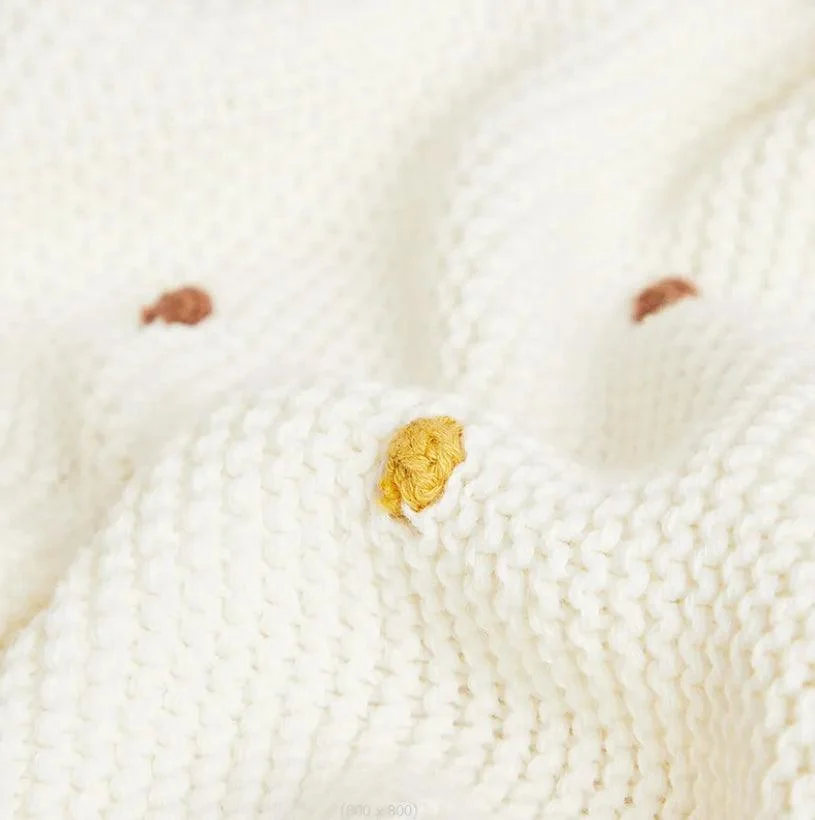 Nordic Pompom Baby Blanket: Cozy and Adorable -