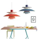 Nordic Red Green Europe LED Pendant Lighting Hanging Lamp Decor
