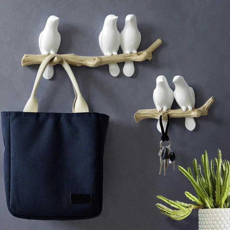 Nordic Resin Bird Wall Hanger -