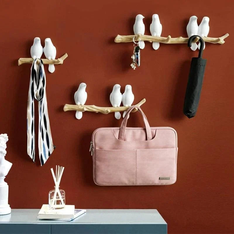 Nordic Resin Bird Wall Hanger -