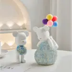 Nordic Rose Bear Figurine