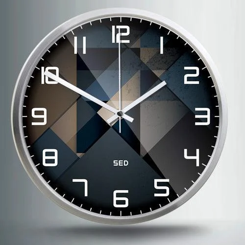 Nordic Silent Wall Clock for Livingroom 12.6 Inches -
