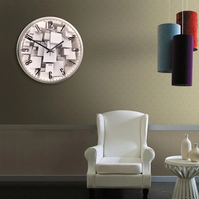 Nordic Silent Wall Clock for Livingroom 12.6 Inches -