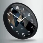 Nordic Silent Wall Clock for Livingroom 12.6 Inches