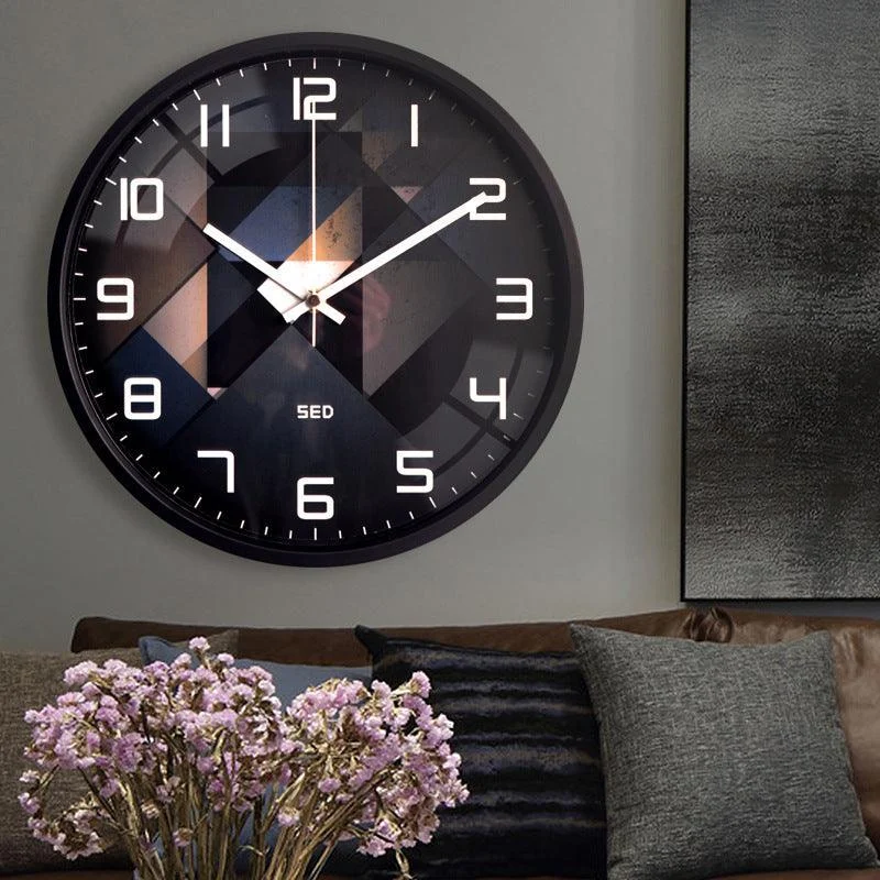 Nordic Silent Wall Clock for Livingroom 12.6 Inches -