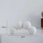 Nordic Simple Plain Ceramic Art Ornaments