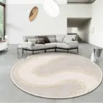 Nordic Stone Pattern Round Carpets Living Room Rugs Large Size for Kids Room