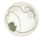 Nordic Stone Pattern Round Carpets Living Room Rugs Large Size for Kids Room