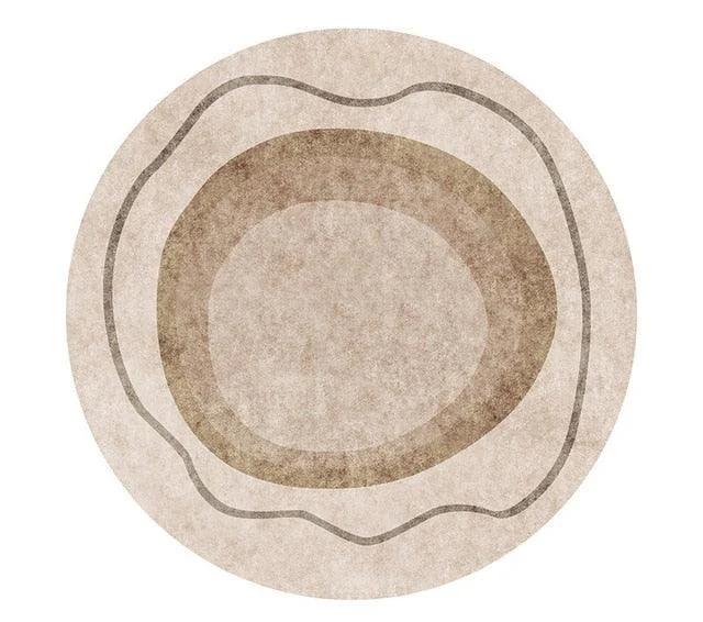 Nordic Stone Pattern Round Carpets Living Room Rugs Large Size for Kids Room -