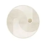 Nordic Stone Pattern Round Carpets Living Room Rugs Large Size for Kids Room