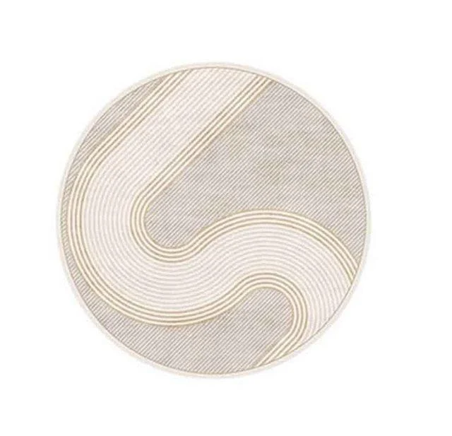Nordic Stone Pattern Round Carpets Living Room Rugs Large Size for Kids Room -
