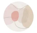 Nordic Stone Pattern Round Carpets Living Room Rugs Large Size for Kids Room