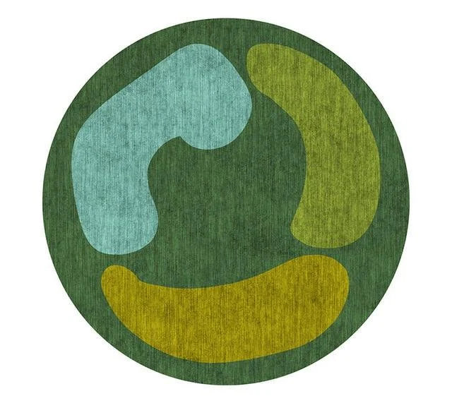 Nordic Stone Pattern Round Carpets Living Room Rugs Large Size for Kids Room -