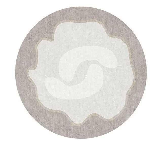 Nordic Stone Pattern Round Carpets Living Room Rugs Large Size for Kids Room -
