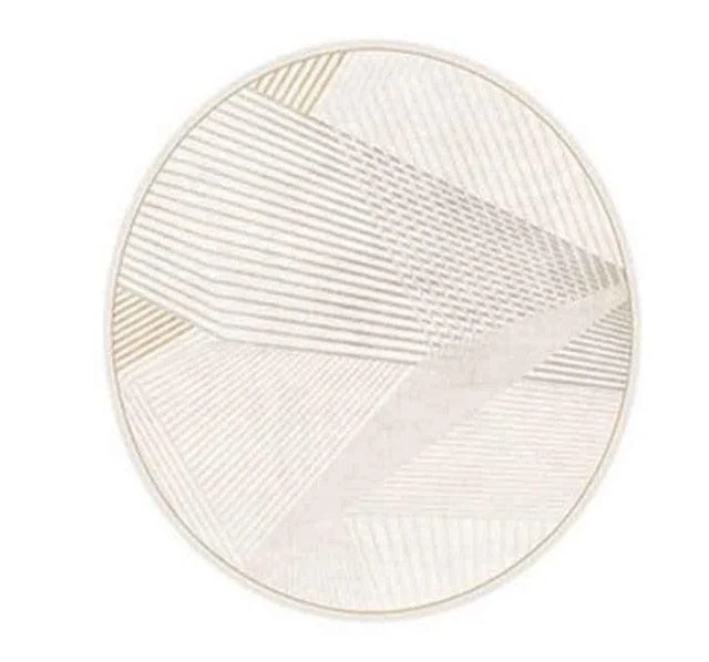 Nordic Stone Pattern Round Carpets Living Room Rugs Large Size for Kids Room -