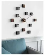 Nordic Style 3D Creative Silent Wall Clock for Livingroom