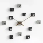 Nordic Style 3D Creative Silent Wall Clock for Livingroom