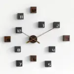 Nordic Style 3D Creative Silent Wall Clock for Livingroom