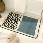 Nordic Style Abstract Hand Crafted Bath Mat