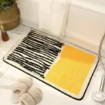 Nordic Style Abstract Hand Crafted Bath Mat