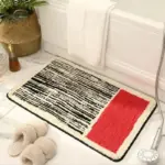 Nordic Style Abstract Hand Crafted Bath Mat