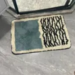 Nordic Style Abstract Hand Crafted Bath Mat