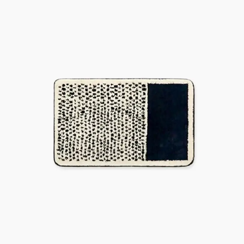 Nordic Style Abstract Hand Crafted Bath Mat