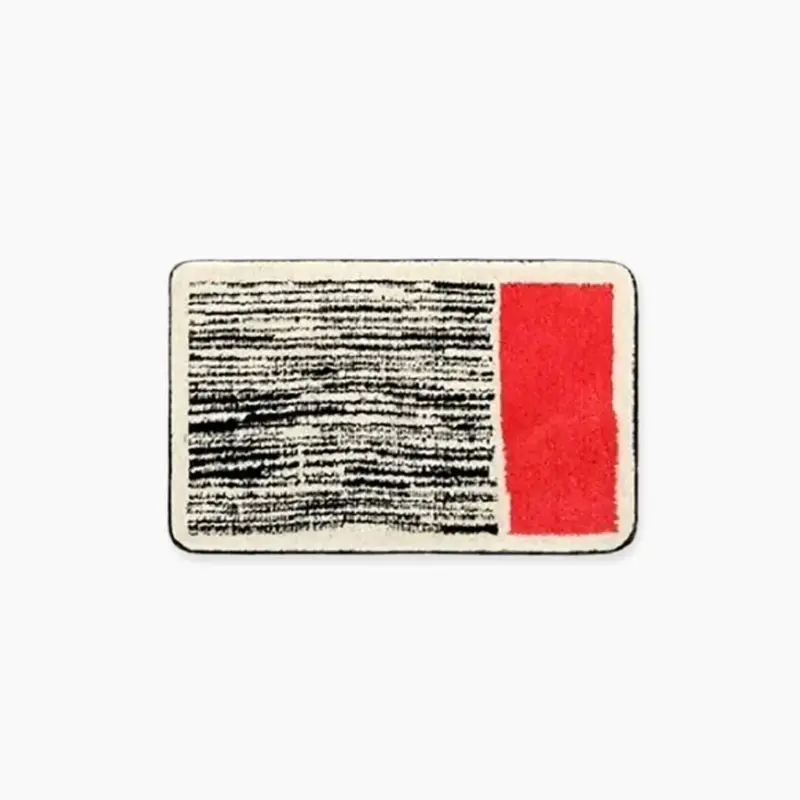 Nordic Style Abstract Hand Crafted Bath Mat