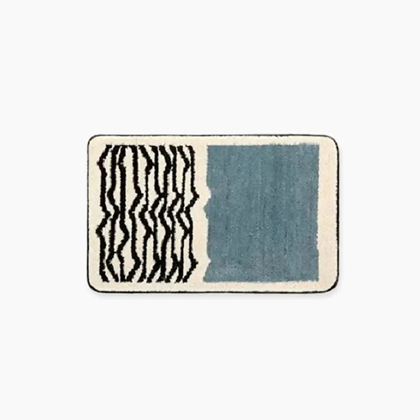 Nordic Style Abstract Hand-Crafted Bath Mat -