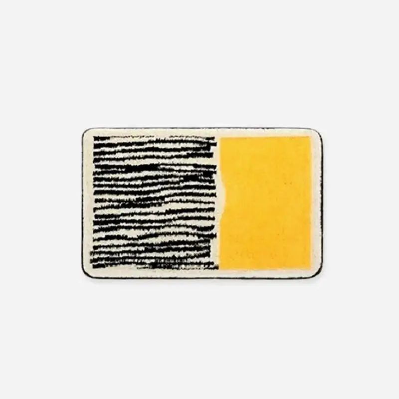 Nordic Style Abstract Hand Crafted Bath Mat