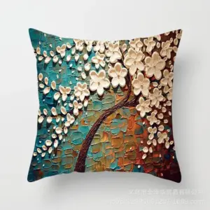 Nordic Style Oil Painting Cushion Cover