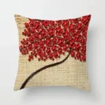 Nordic Style Oil Painting Cushion Cover