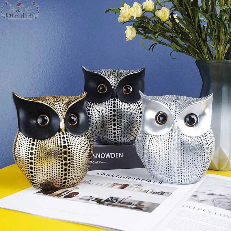 Nordic Style Owls Ornament Owl Resin -