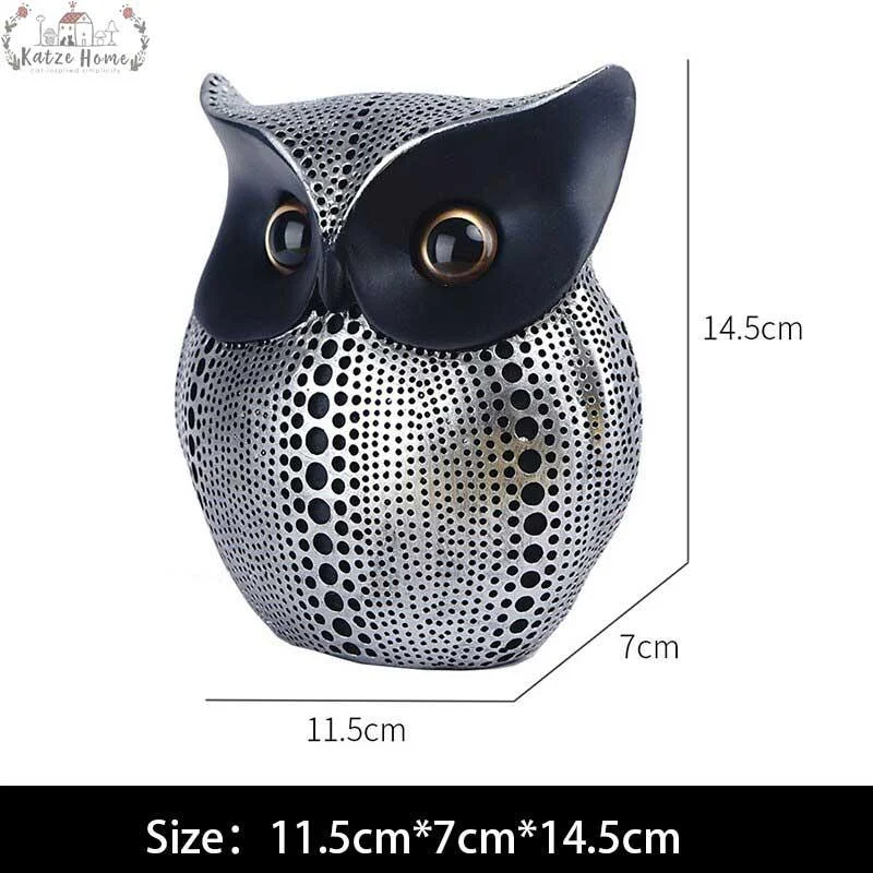 Nordic Style Owls Ornament Owl Resin -