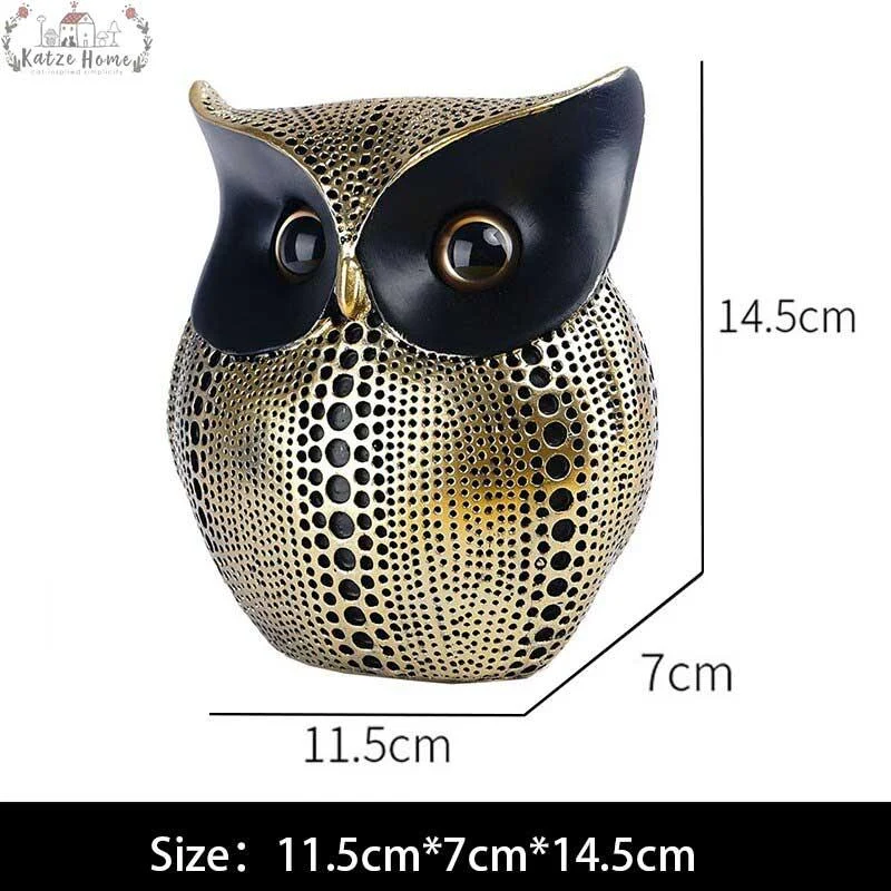 Nordic Style Owls Ornament Owl Resin -